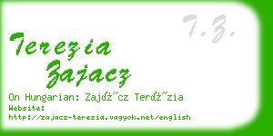 terezia zajacz business card